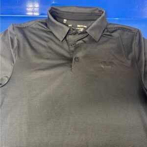 Under Armour Men's Golf The Playoff Polo Sz Small Black Great Condition
